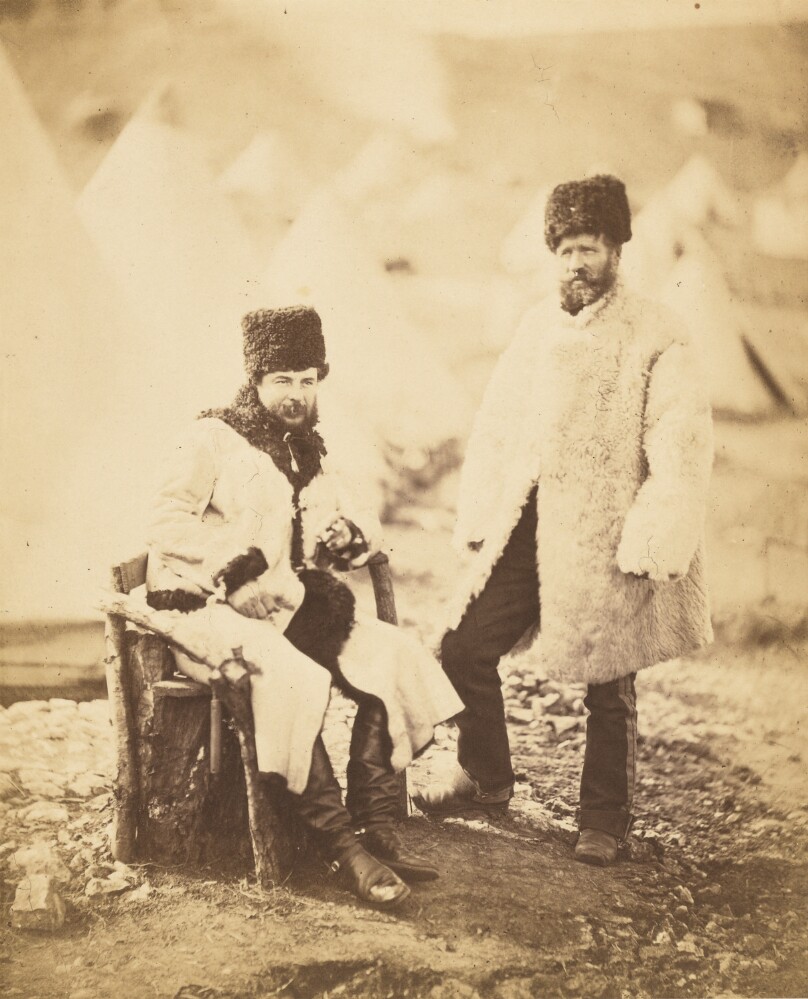 Captain Brown, 4th Light Dragoons and Servant, in Winter Dress.