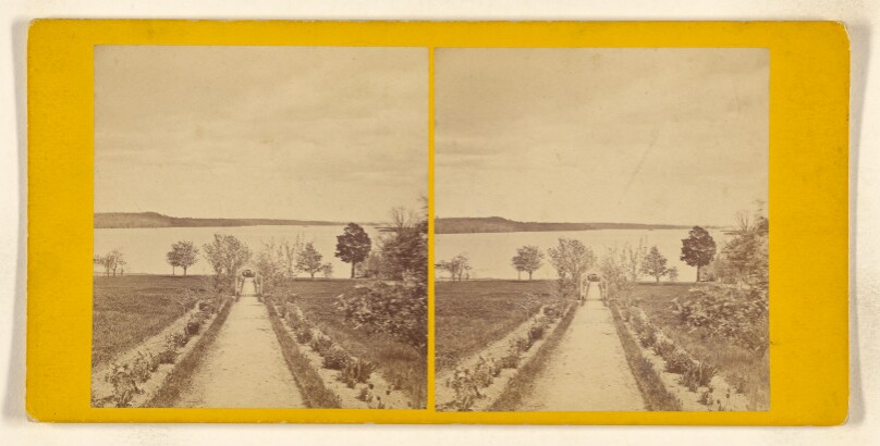 Avenue Leading to Lake. [Lake Winnipiseogee]
