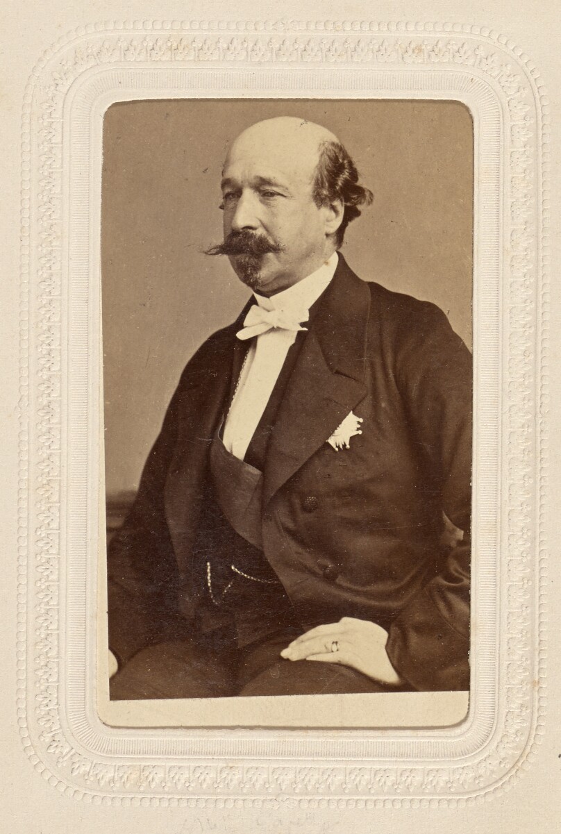 [Unidentified French statesman with a Vandyke beard, seated]