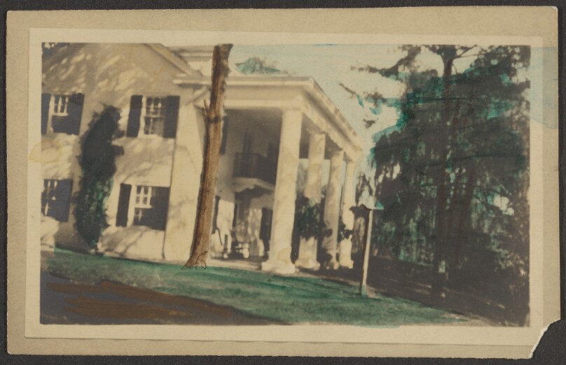 [House with columned porch]