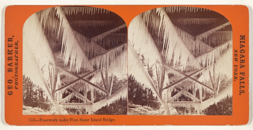 Frostwork under Sister Island Bridge.
