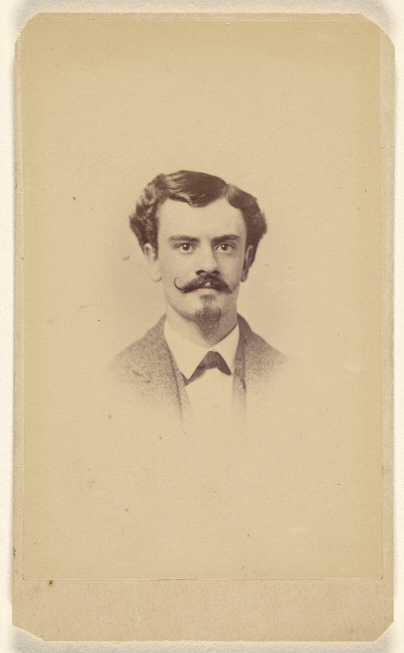 [Unidentified man with waxed moustache & goatee]