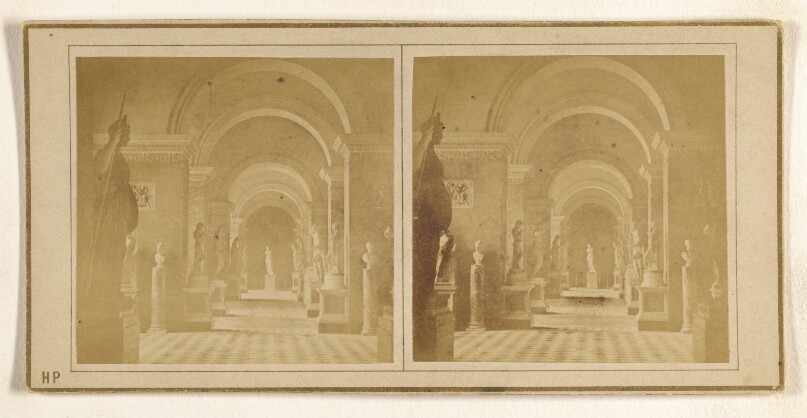 [Interior of the Louvre, Paris, France]