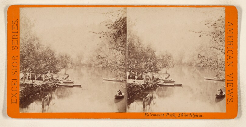 Fairmount Park, Philadelphia. [The Wissahickon at Log Cabin]