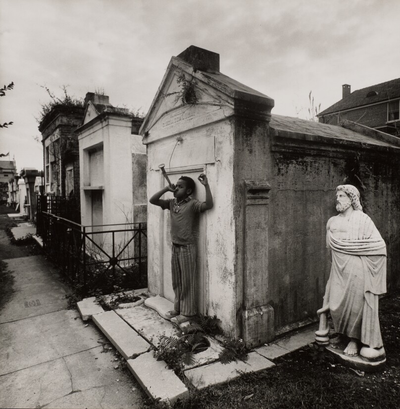 Boy in Cemetery, New Orleans, Lousiana