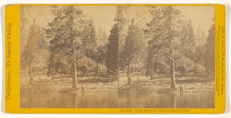 At the Foot of the Trail - Yo Semite Valley.