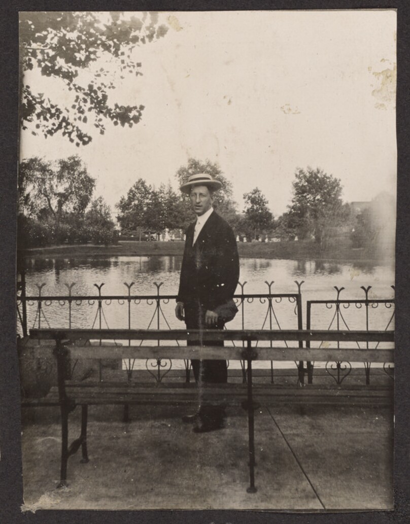 [Man standing in front of a lake]