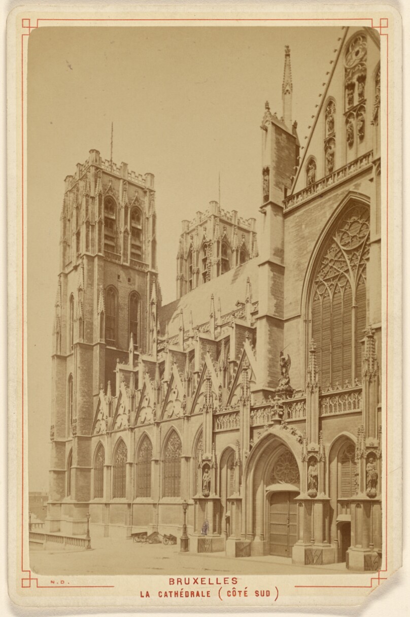 Bruxelles. La Cathedrale (Cote Sud)