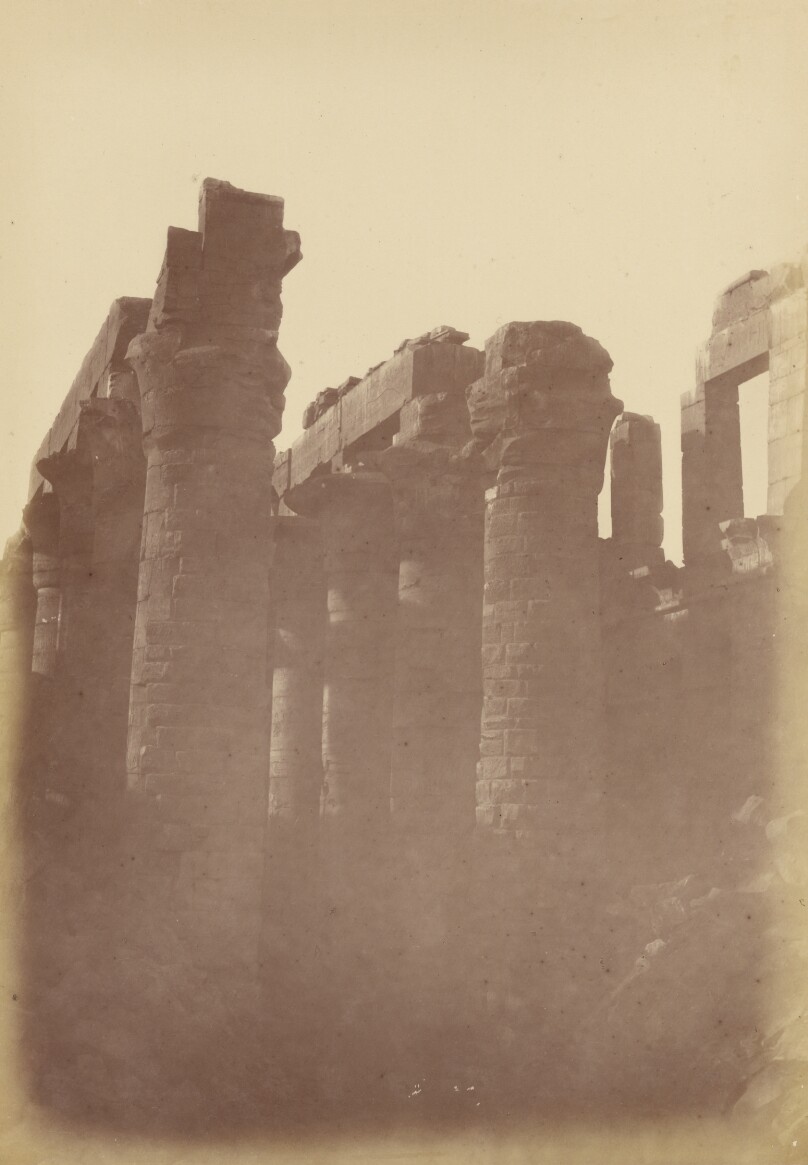 [Close View of the Pillars of the Hypostyle Room, Karnak]