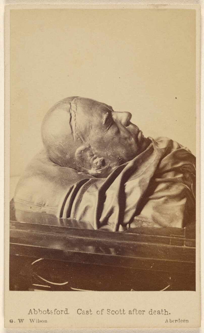 Abbotsford. Cast of Scott after death.