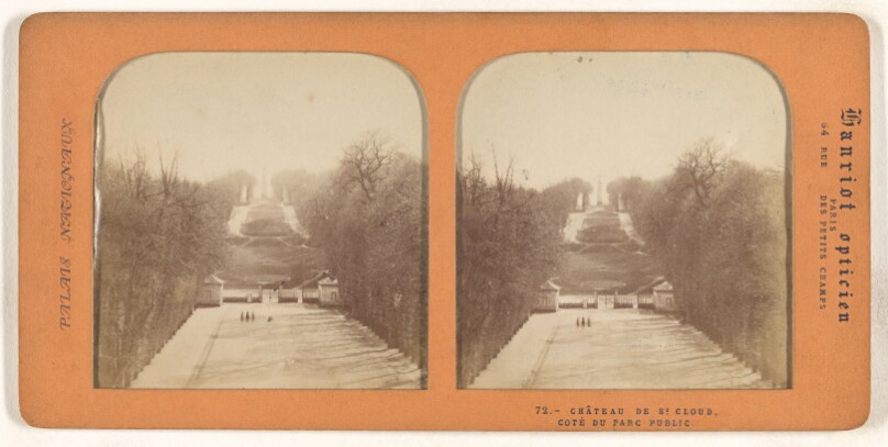 Le Chateau de St. Cloud, Cote du Parc Public.