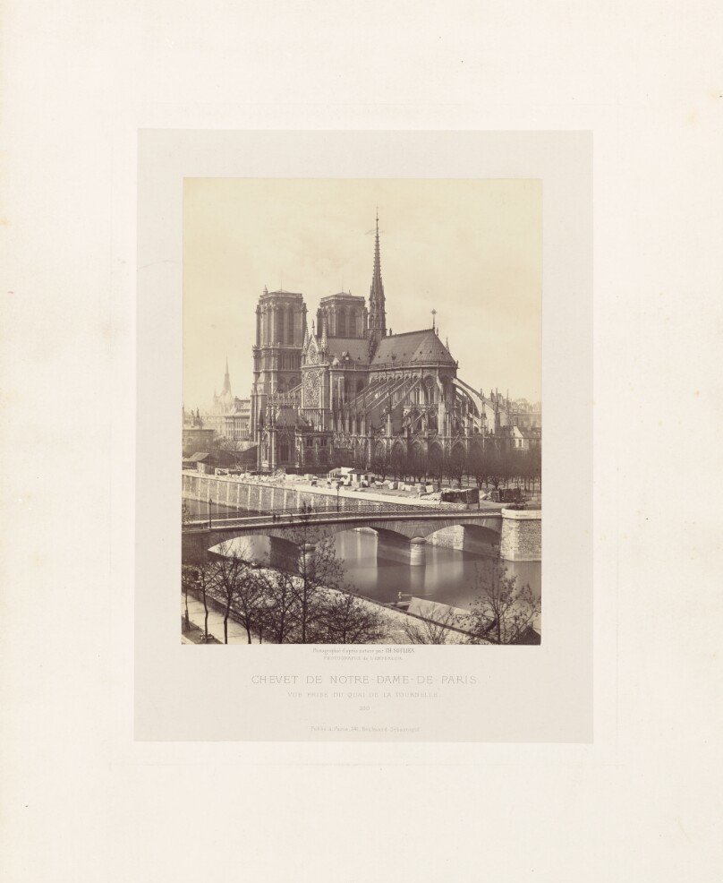 Chevet de Notre-Dame-de-Paris, vue prise du Quai de La Tournelle