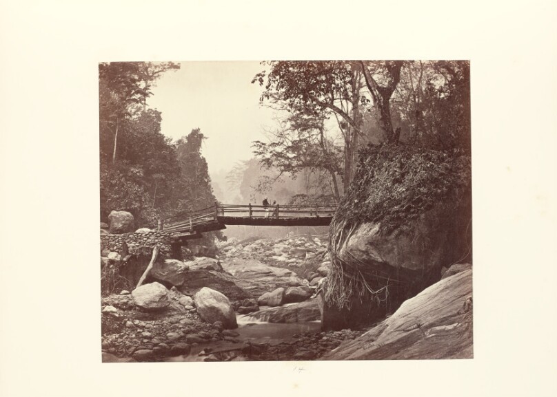 Darjeeling; Picturesque Bridge over the Rungnoo below Ging
