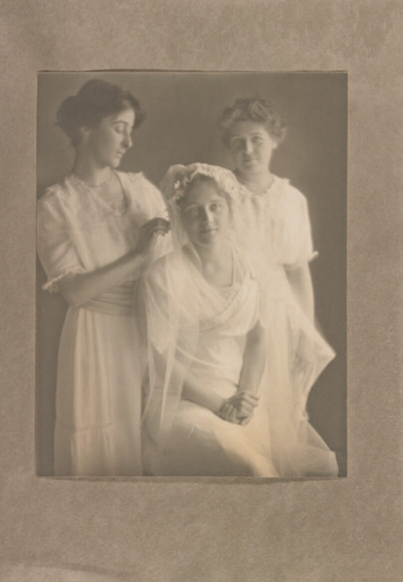 [Gertrude Walsh with Two Attendants]