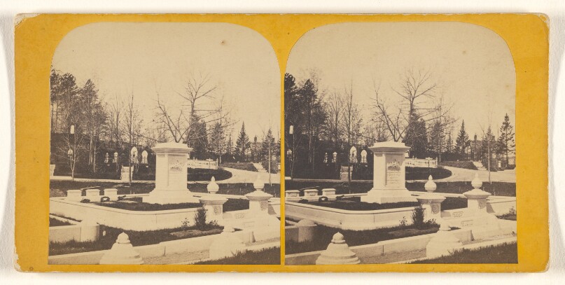 [View in Mount Auburn Cemetery. Boston, Mass.]