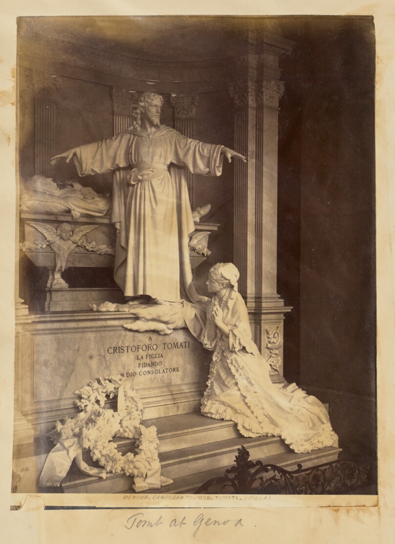 [Cristoforo Tomati monument at the Cimitaro Monumental di Staglieno, Genoa]