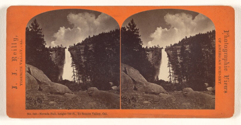 Nevada Fall, height 700 ft., Yo Semite Valley, Cal.