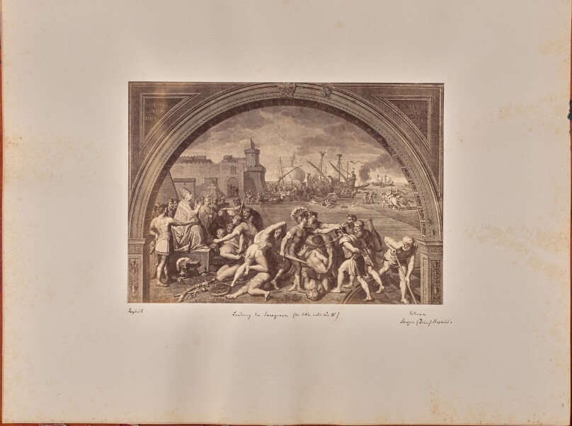 Landung der Sarazenen (bei Ostia unter Leo IV)