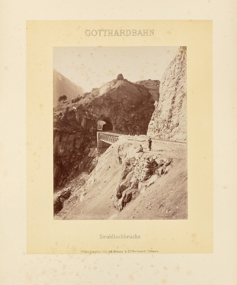 Gotthardbahn: Strahllochbrücke [sic]
