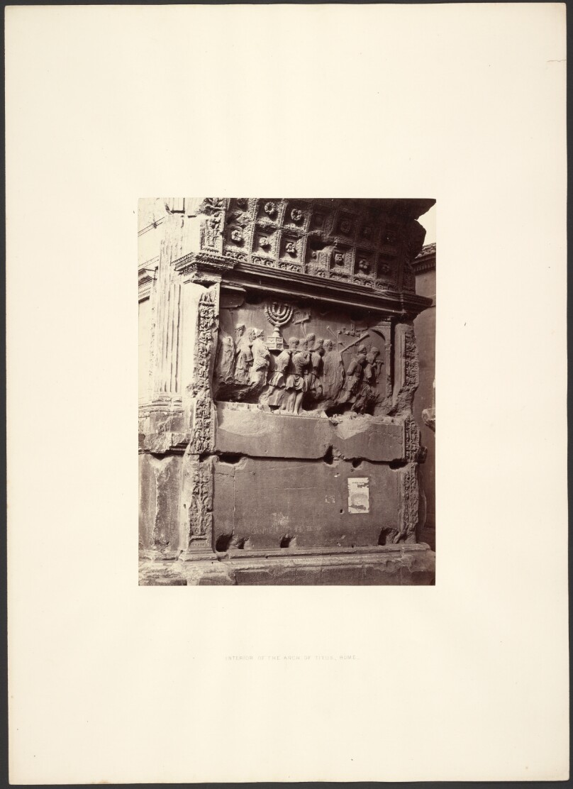 Interior of the Arch of Titus, Rome