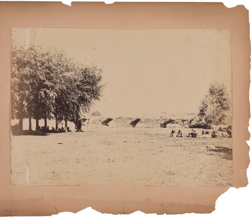 Old Imperial Bridge - Near Srinugur. Cashmere