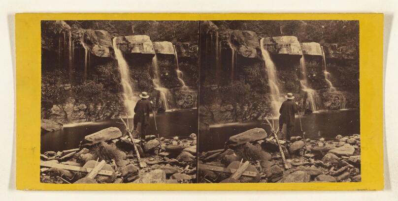 The Glens of the Catskills. The Bastion Fall, Kauterskill Glen, near the Laurel House.