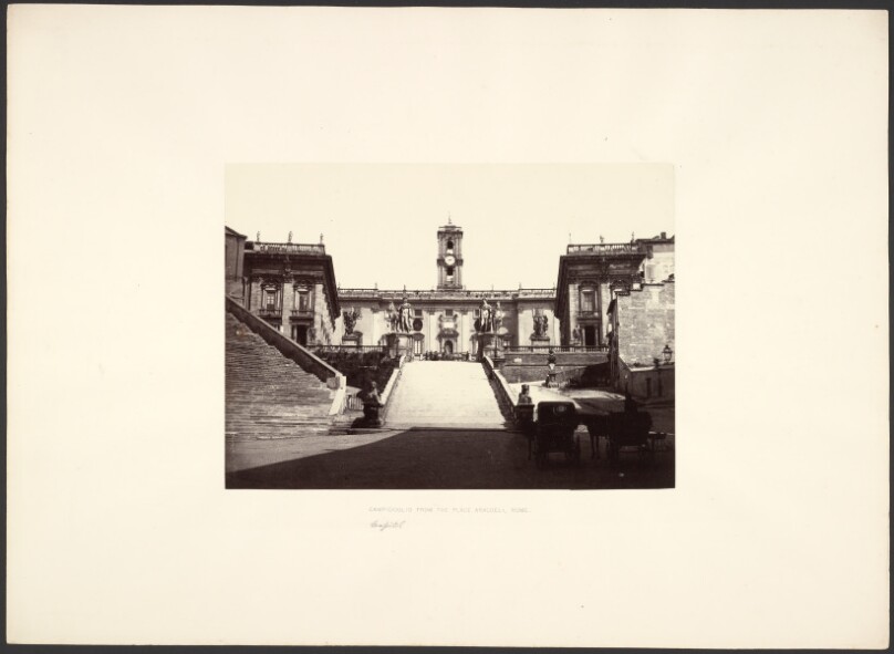 Campidoglio from the Place Aracoeli, Rome
