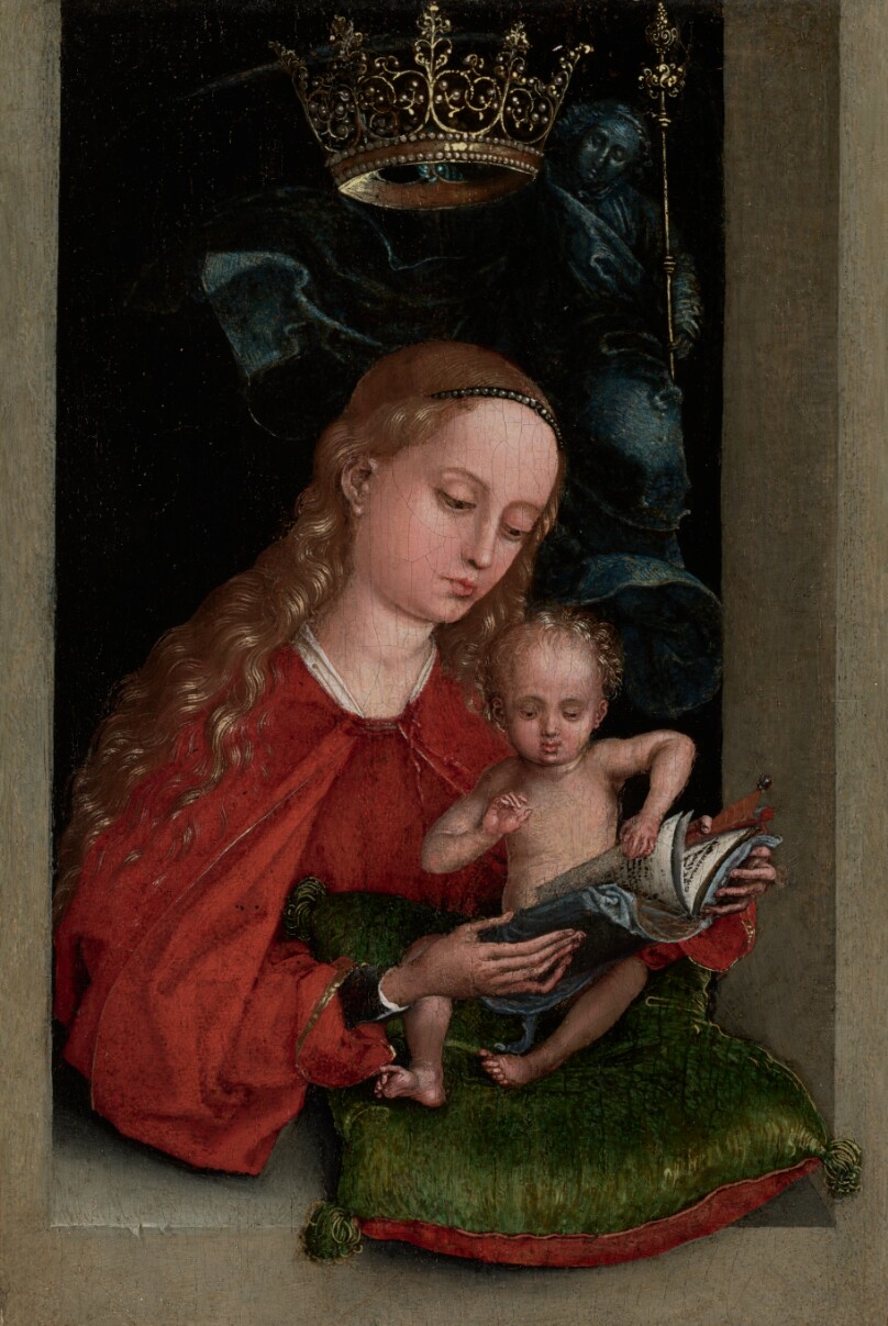 Madonna and Child in a Window
