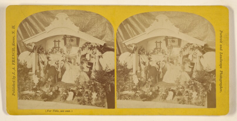 [Lilliputian Bridal Party, at M.E. Festival Town Hall. Keene, New Hampshire, Feb. 3 & 4, 1874]