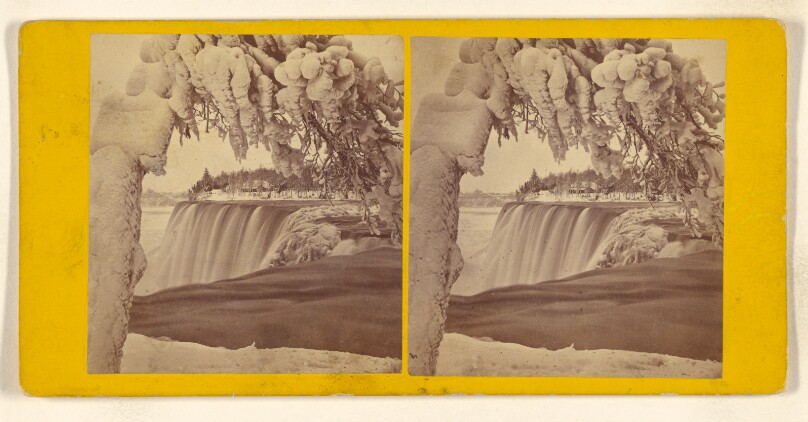 American Falls, through Ice Arch. [Niagara]