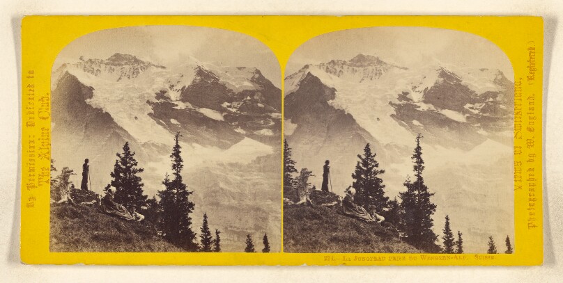 La Jungfrau prise du Wengern-Alp. Suisse.