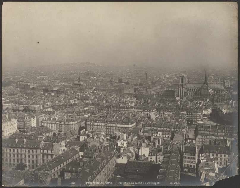 Panorama de Paris - Vue prise au Nord du Pantheon