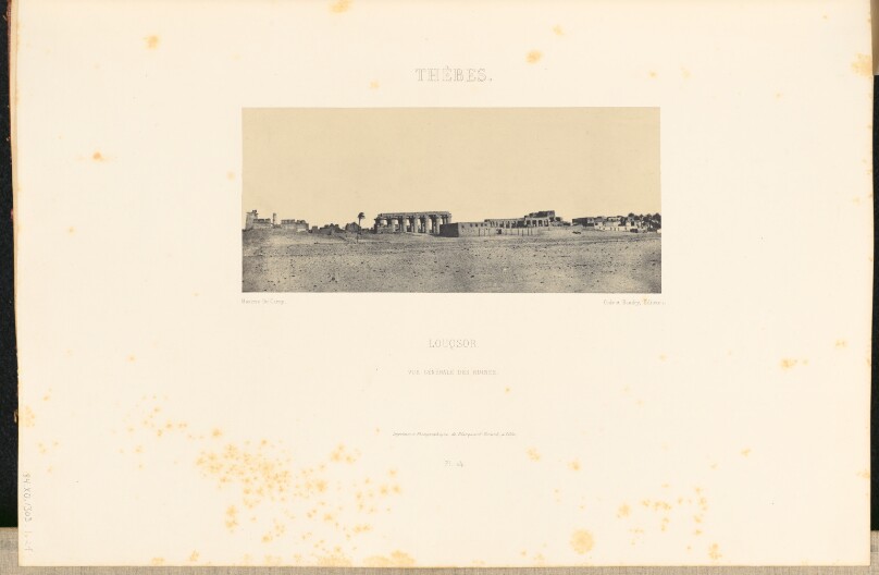 Thèbes. Louqsor. Vue générale des ruines.