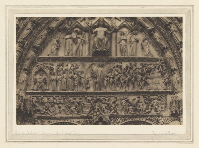 Bourges Cathedral: Judgment Panel, West Front