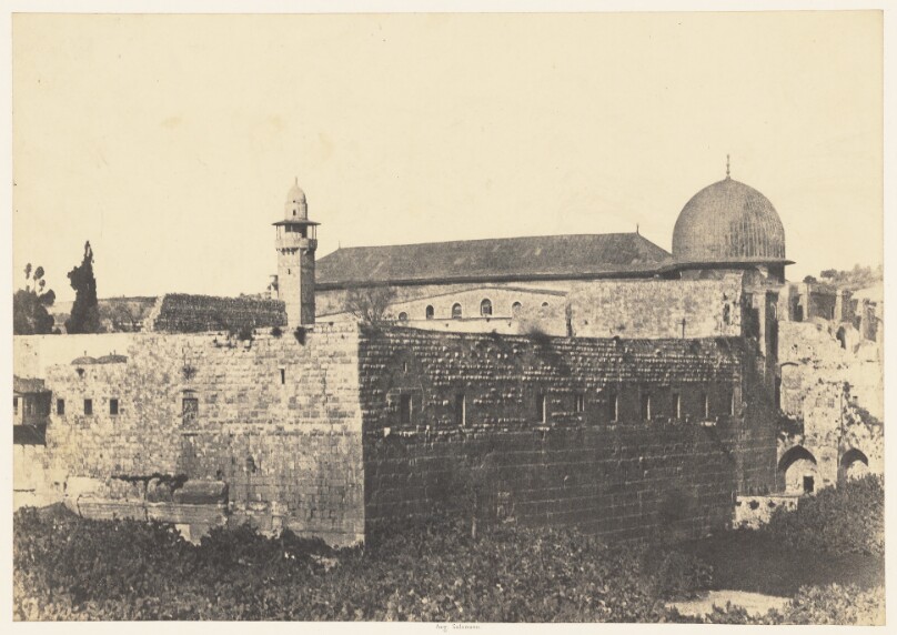 Jérusalem. Enceinte du Temple. Face Sud de l'angle Sud-Ouest