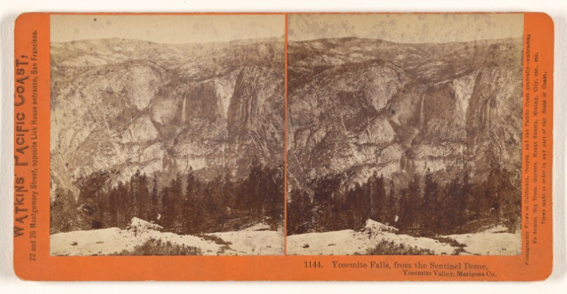Yosemite Falls, from the Sentinel Dome, Yosemite Valley, Mariposa Co.