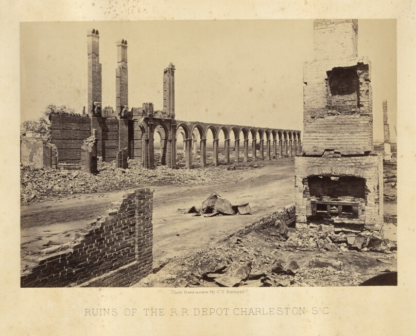 Ruins of the Railroad Depot, Charleston, South Carolina