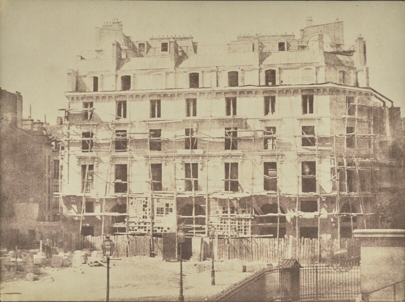 [Galerie de la Madeleine with Scaffolding, Place de la Madeleine]