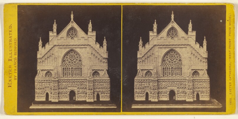 Exeter Cathedral - West Front (From Model).