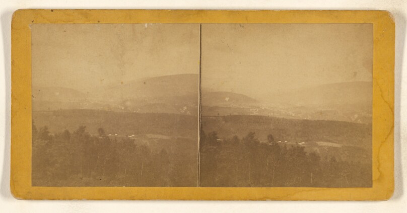 Bird's Eye view of North Adams from Summit of Hoosac Mountain. [Hoosac Tunnel Route]