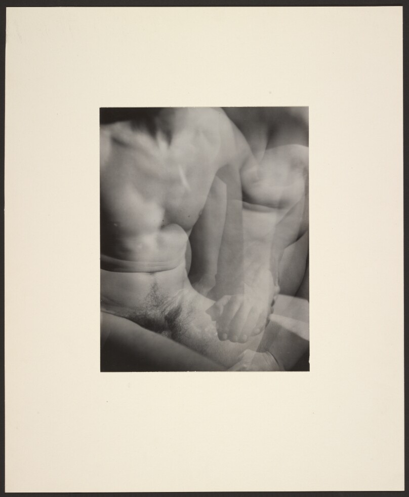 [Multiple Exposures of a Male Nude]