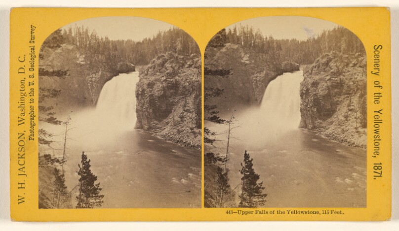 Upper Falls of the Yellowstone, 115 Feet.
