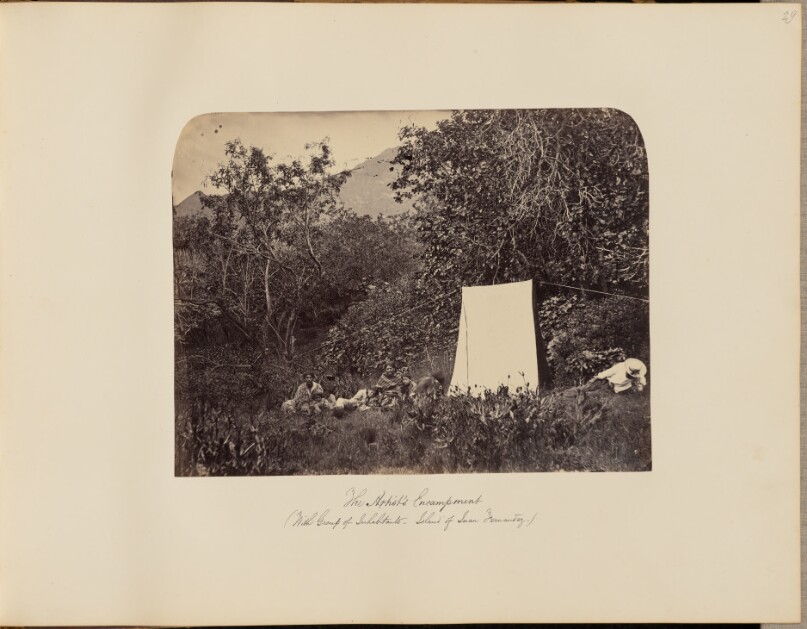 The Artist's Encampment (with Group of Inhabitants - Island of Juan Fernandez)