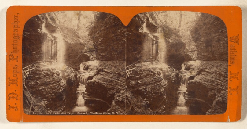 Rainbow Falls and Triple Cascade, Watkins Glen, N.Y.