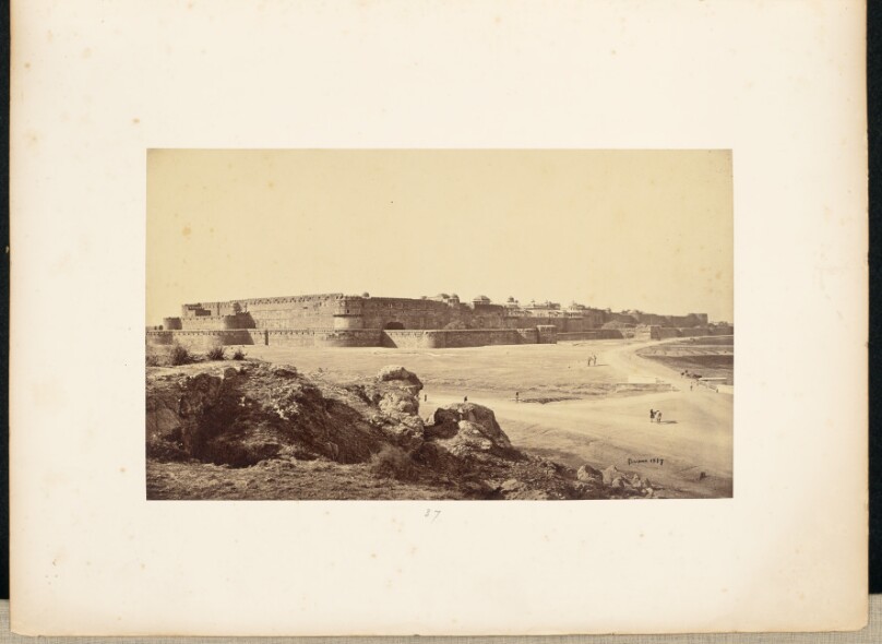 Agra; The Fort from the Southwest