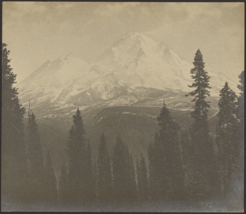 [Henry Breuer's painting of Mt. Brewer]