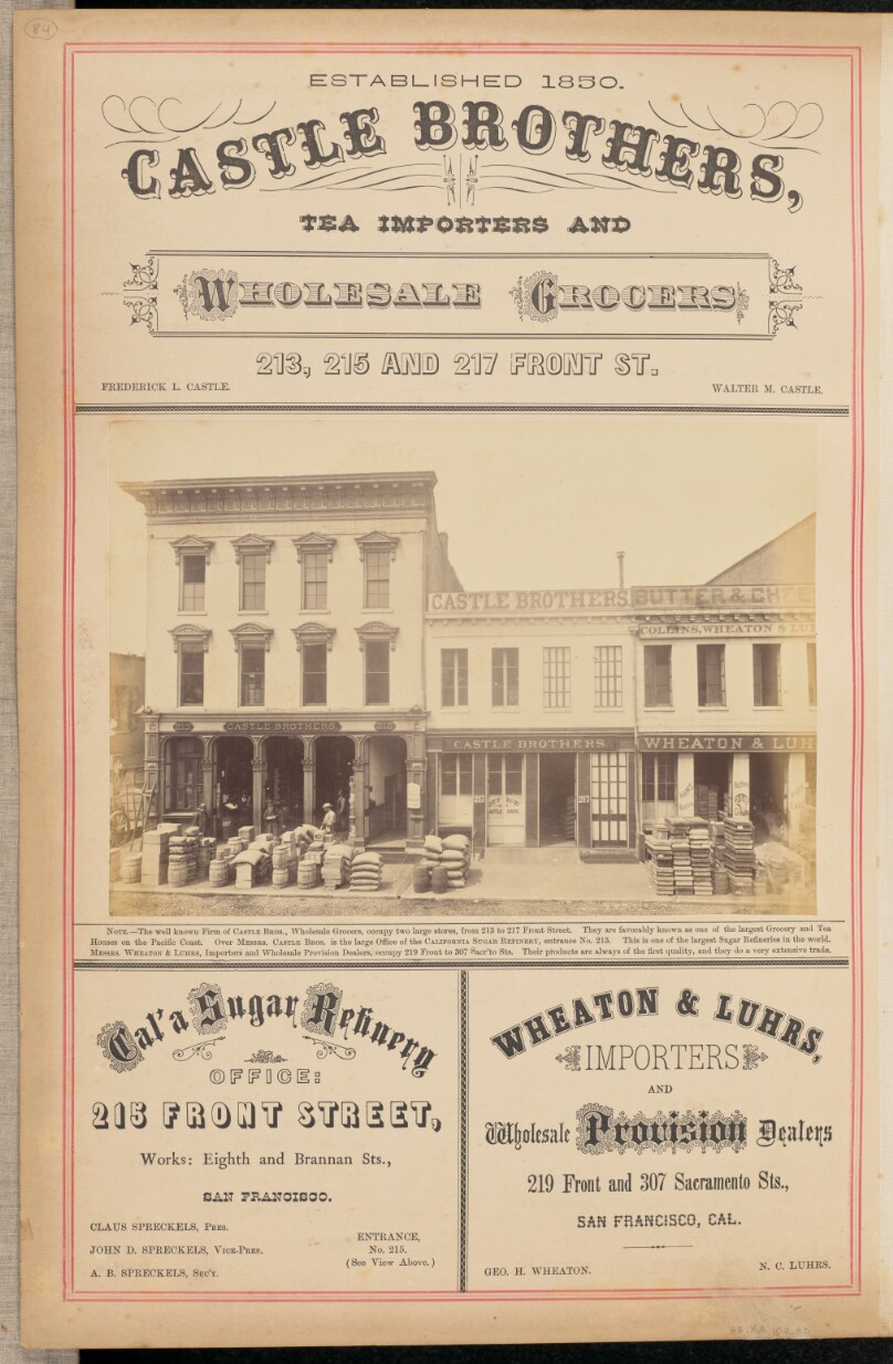 [Castle Brothers, San Francisco]