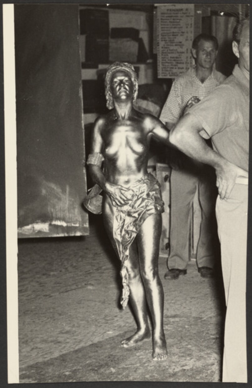 Pageant of the Masters, Laguna (Bronze Painted Model Going on Stage)
