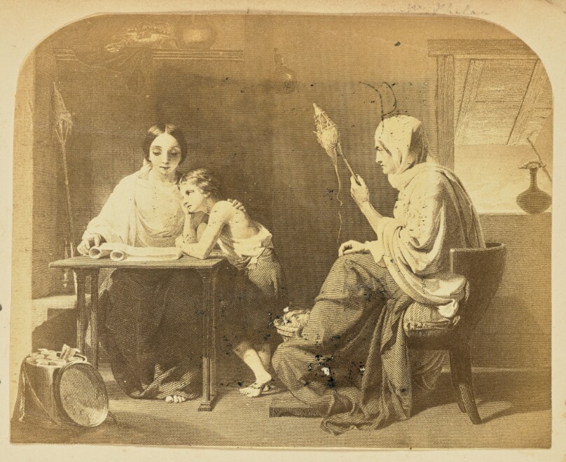 [Two women and a child]