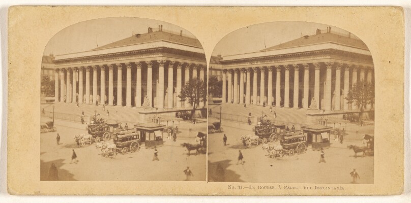 La Bourse, a Paris. - Vue Instantanee.